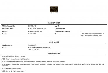 Marka Patentimiz Belgelendi